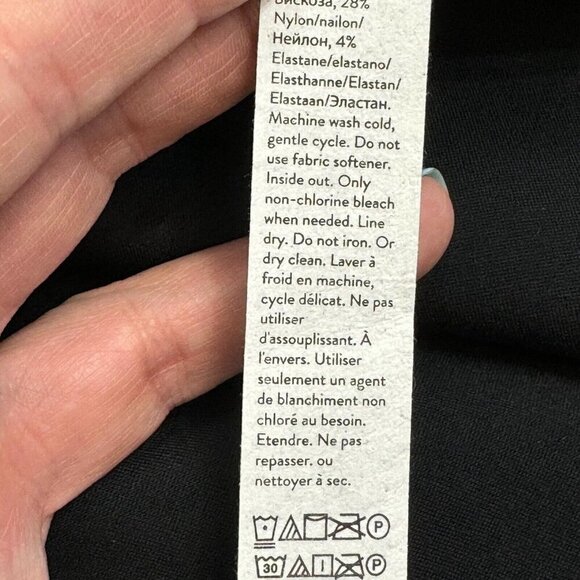 Spanx Women Leather-Like Combo Fitted Dress Sleeveless Luxe Black Size XL - Picture 10 of 14